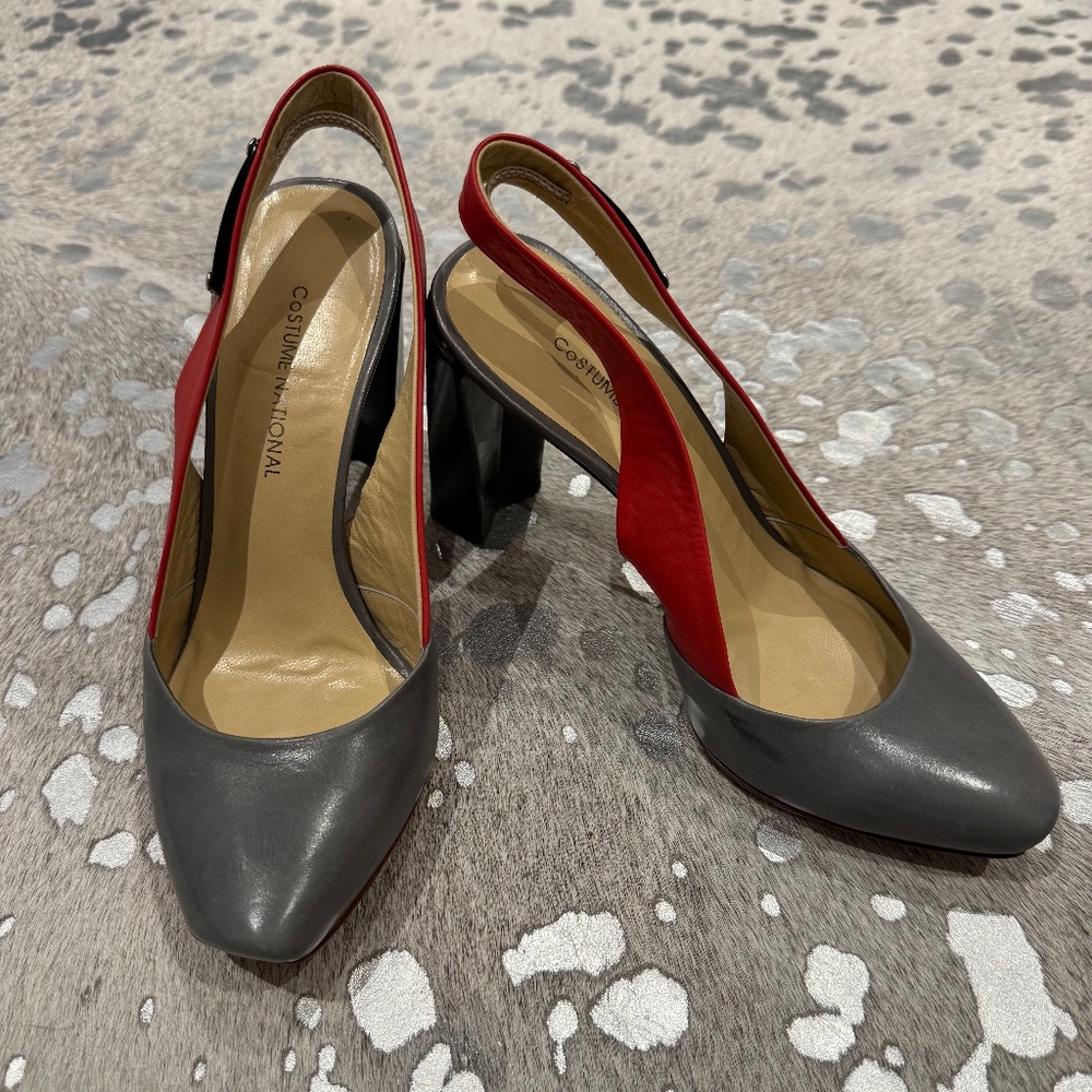 Costume National Sling Back Pumps